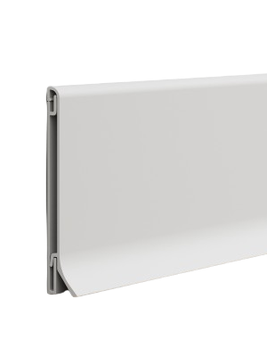 nowoczesna listwa przypodłogowa biała