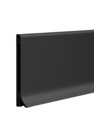 nowoczesna listwa przypodłogowa czarna