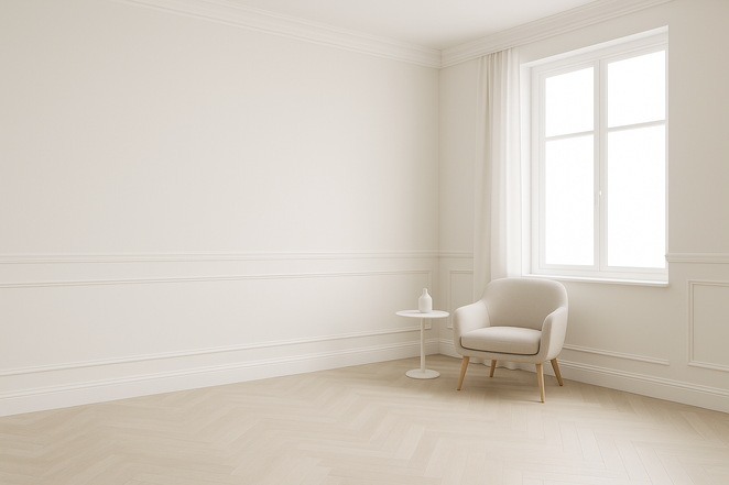 Listwa ścienna dekoracyjna, Ćwierćwałek biały 1,8cm x 200cm