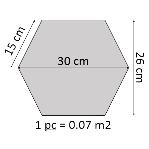 Panel filcowy HEX 3D CARAMEL 30cm x 26cm x 1,4cm