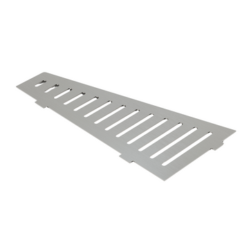 Narożna półka prysznicowa fugowa trapez, srebrna szczotkowana