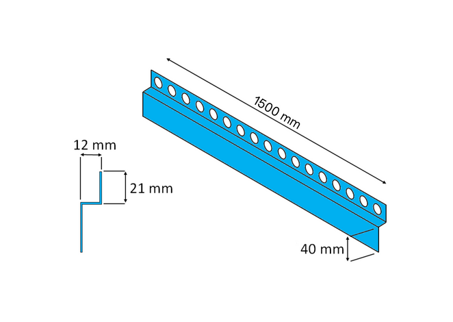 Listwa brodzikowa czołowa, Srebrna szczotkowana 150cm