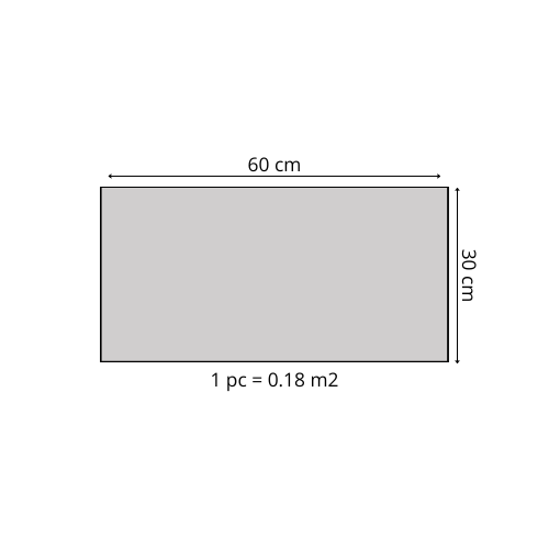 Panel filcowy SIMPLE RECTANGLE grafitowy 30cm x 60cm