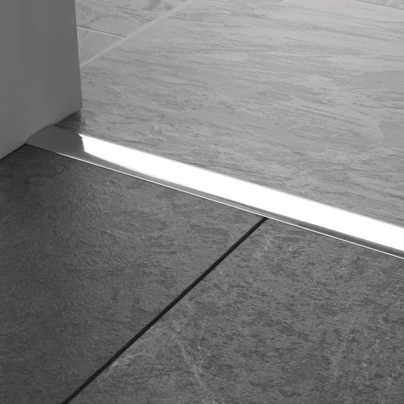 Listwa podłogowa mosiężna "T", chromowana 14mm x 900mm