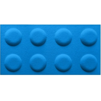 Panel filcowy BRICKS Niebieski 30cm x 60cm