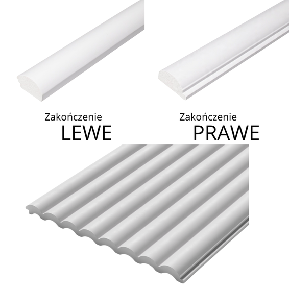 Panel ścienny Lamele dekoracyjne EMMA 25cm x270cm