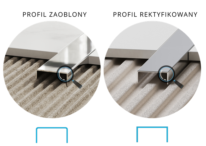 Listwa dekoracyjna standard, Srebrny połysk 10mm x 2700mm