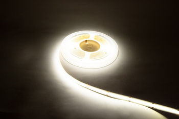 TAŚMA LED COB / 24VDC / 10W / 950lm / 180° /COB 480 / IP20 / naturalny biały / 4000K / rolka 5m / NANO 3