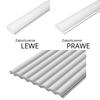 Zakończenie lewe paneli ściennych Lamele dekoracyjne EMMA 3,1cm x 270cm