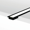 Profil aluminiowy wpustowy czarny LED NANO 6 / 22,2mm x 2700mm
