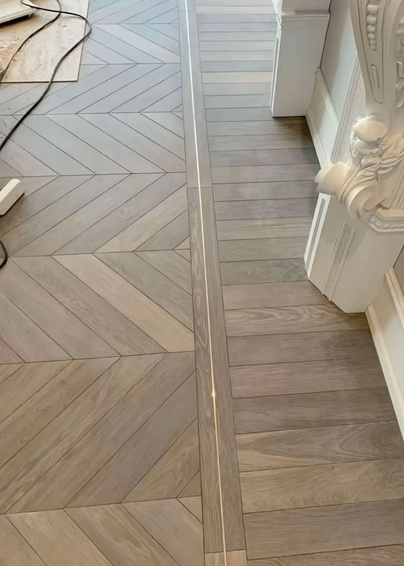 Listwa fugowa mosiężna "T" szczotkowana 5mm x 2700mm