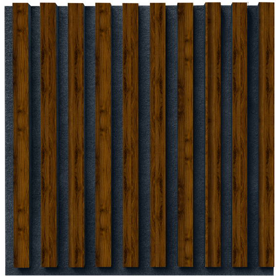 Panel ścienny WALNUT STRIPE MDF/Filc 50cm x 50cm x 1,5cm 