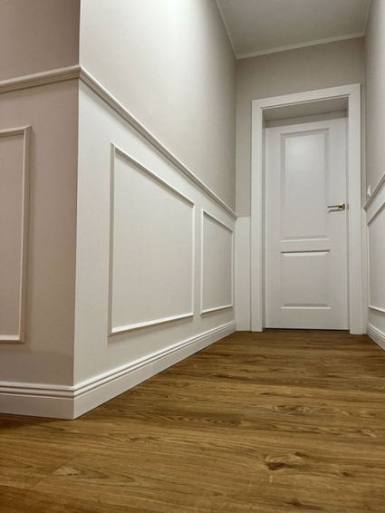 Listwa ścienna dekoracyjna, Ćwierćwałek biały 1,8cm x 200cm