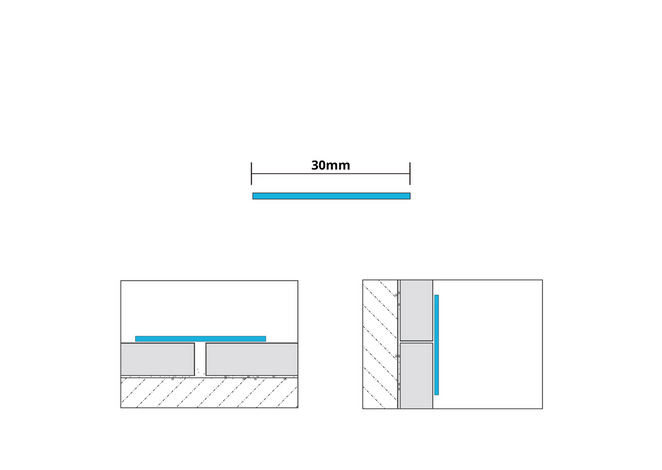 Płaskownik elastyczny samoprzylepny, Złoty połysk 30mm x 5000mm