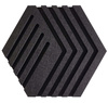 Panel filcowy HEX 3D BLACK 30cm x 26cm x 1,4cm