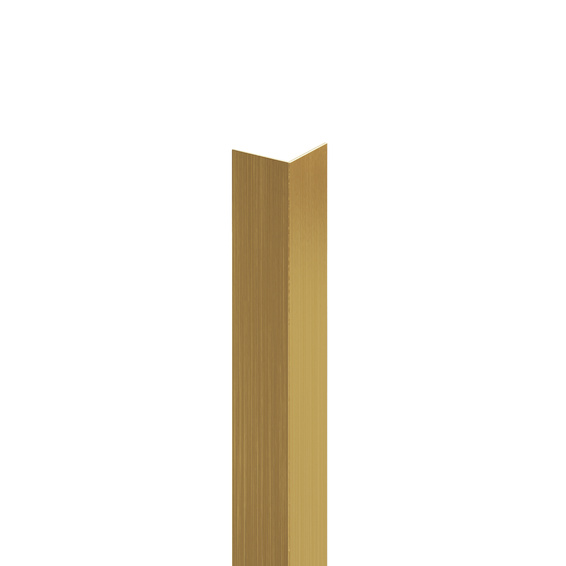 Kątownik wykończeniowy zewnętrzny, złoty szczotkowany 20mm x 20mm x 2700mm