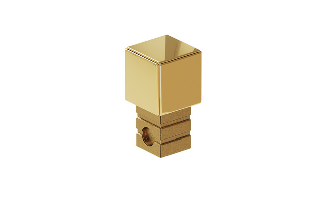 Narożnik wykończeniowy do listwy "P" Złoty połysk 12mm x 12mm