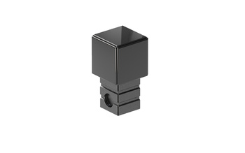 Narożnik wykończeniowy do listwy "P" Czarny połysk 10mm x 10mm