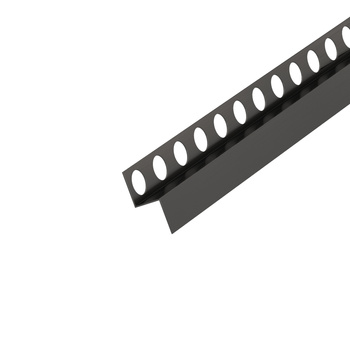 Listwa spadkowa przyścienna, Prawa gun metal szczotkowana 120cm