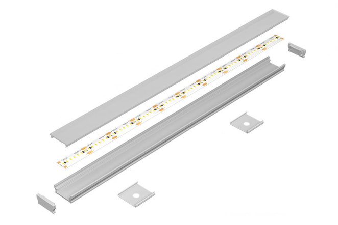 Zaślepka do profilu LED NANO 3 /  zestaw 2 sztuk