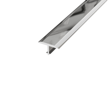 Listwa podłogowa mosiężna "T", chromowana 14mm x 900mm
