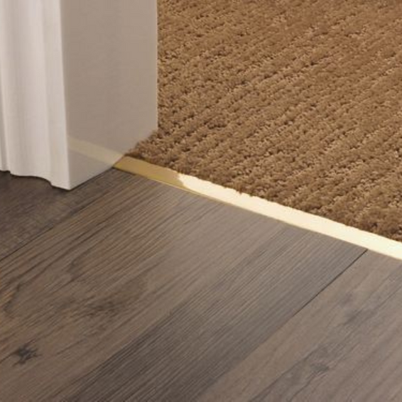 Listwa podłogowa mosiężna "T" polerowana 14mm x 2700mm
