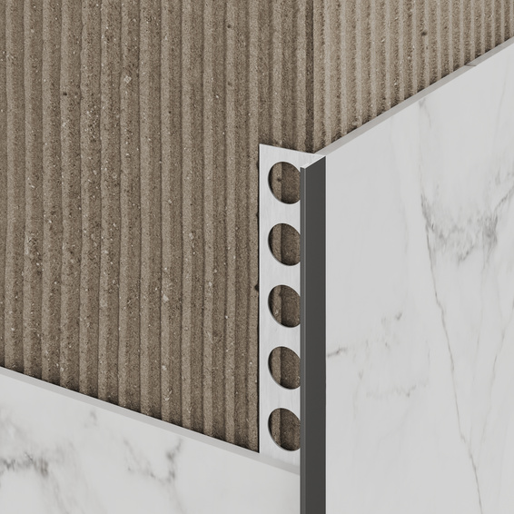 Listwa wykończeniowa stalowa typu "L" Gun metal 10,5mm x 2700mm