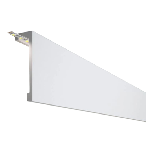 Listwa karniszowa, maskownica karnisza przysufitowa led 12cm x 4,1cm x 200cm
