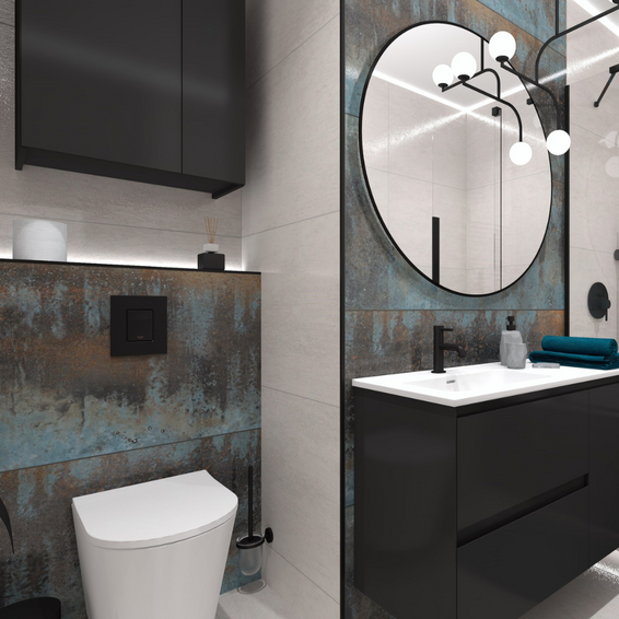 Listwa wykończeniowa stalowa typu "L" Gun metal 8,5mm x 2700mm