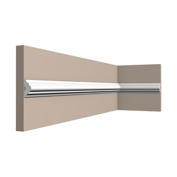 Listwa ścienna dekoracyjna, Sztukateria 4cm x 200cm