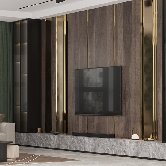 Płaskownik elastyczny samoprzylepny, Złoty szczotkowany 20mm x 6000mm XXL