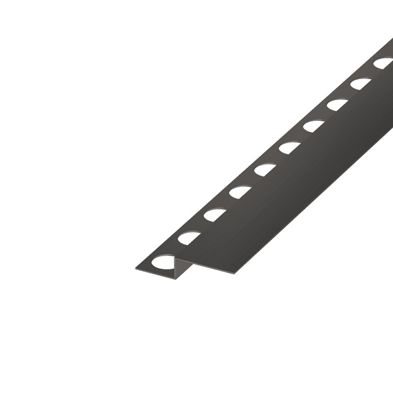 Listwa brodzikowa czołowa, Gun metal szczotkowana 130cm