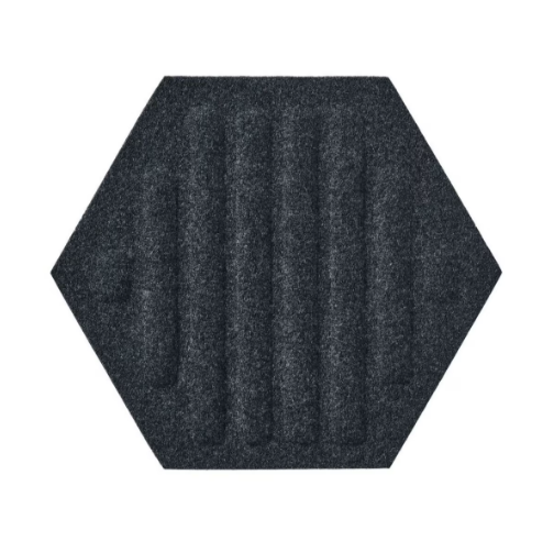 Panel filcowy HEXAGON STRIPES 3D grafitowy 30cm x 26cm