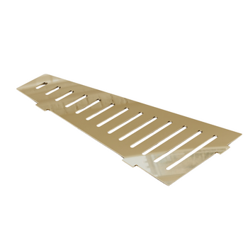 Narożna półka prysznicowa fugowa trapez, złoty połysk