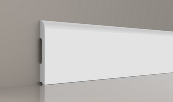 Listwa przypodłogowa dekoracyjna biała polistyrenowa 6,8cm x 200cm