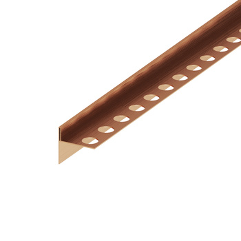 Listwa spadkowa krawędziowa, Prawa miedziana szczotkowana 120cm