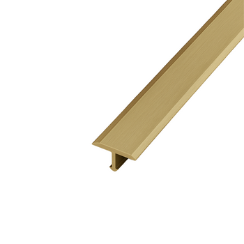 Listwa podłogowa maskująca mosiężna "T" szczotkowana 14mm x 900mm