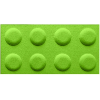 Panel filcowy BRICKS Zielony 30cm x 60cm