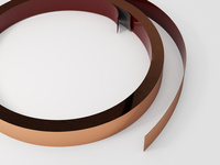 Płaskownik elastyczny samoprzylepny, Miedziany szczotkowany 30mm x 5000mm