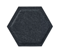 Panel filcowy HEXAGON WITH BORDER 3D grafitowy 30cm x 26cm