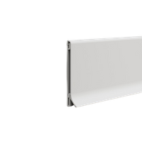 Listwa przypodłogowa aluminiowa, biała stone 80mm x 2500mm