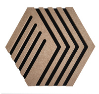 Panel filcowy HEX 3D CARAMEL 30cm x 26cm x 1,4cm