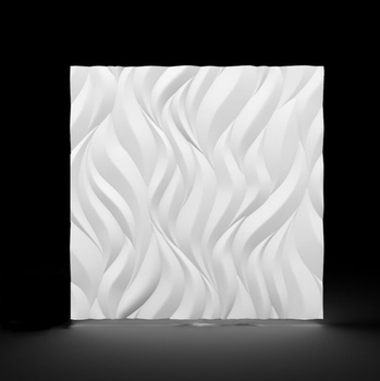 Panel ścienny 3D, Kaseton styropianowy 60cm x 60cm, Płomień