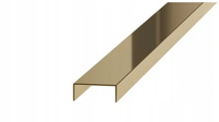 Listwa dekoracyjna rektyfikowana, Złoty połysk 5mm x 2700mm