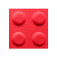 Panel filcowy BRICKS Czerwony 30cm x 30cm