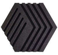 Panel filcowy HEX 3D BLACK 30cm x 26cm x 1,4cm